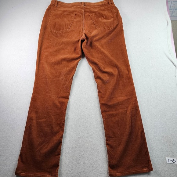 Women's Brown Corduroy Pants Size 12 Bootcut Flare Vintage Y2K Casual Trousers - Picture 10 of 14